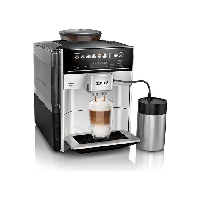 Siemens TE653M11RW EQ.6 Macchina da caffe' Automatica 1,7 L 15 bar 1500 W Display Touch LCD Cappuccinatore colore Argento