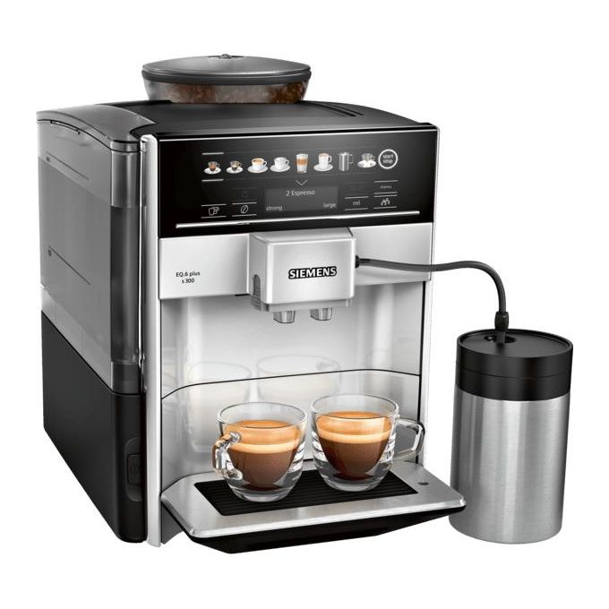 Siemens TE653M11RW EQ.6 Macchina da caffe' Automatica 1,7 L 15 bar 1500 W Display Touch LCD Cappuccinatore colore Argento