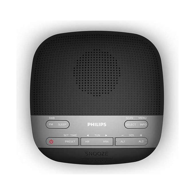 Philips TAR3505-12 Radiosveglia Digitale Nero-Grigio
