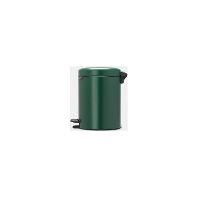Brabantia 304026 NewIcon Pattumiera a Pedale 5 L chiusura silenziosa secchio interno rimovibile colore Verde Pino
