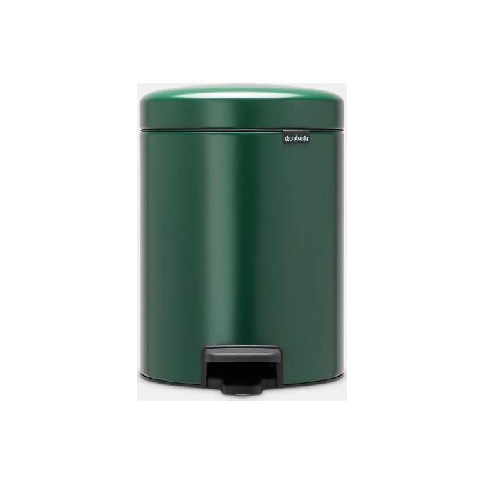 Brabantia 304026 NewIcon Pattumiera a Pedale 5 L chiusura silenziosa secchio interno rimovibile colore Verde Pino