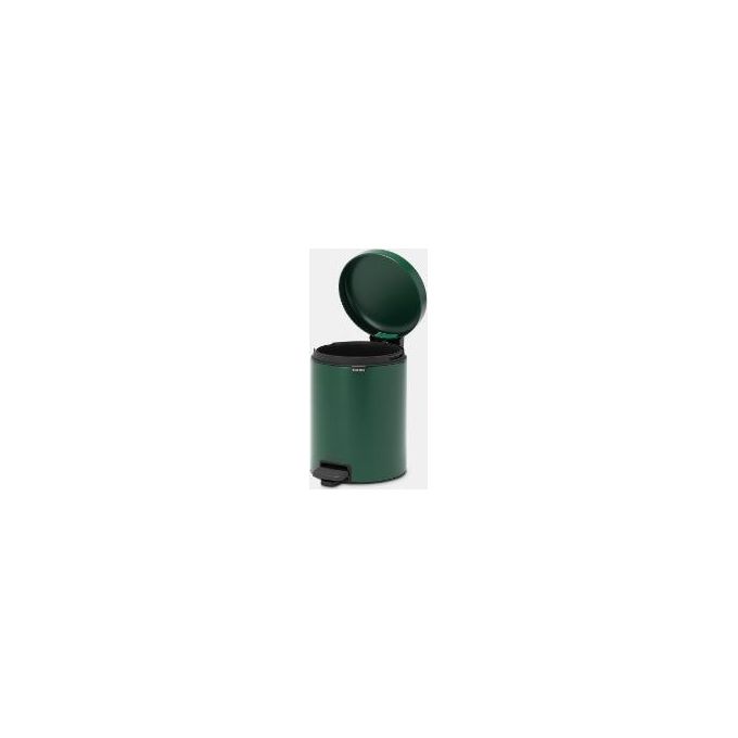 Brabantia 304026 NewIcon Pattumiera a Pedale 5 L chiusura silenziosa secchio interno rimovibile colore Verde Pino