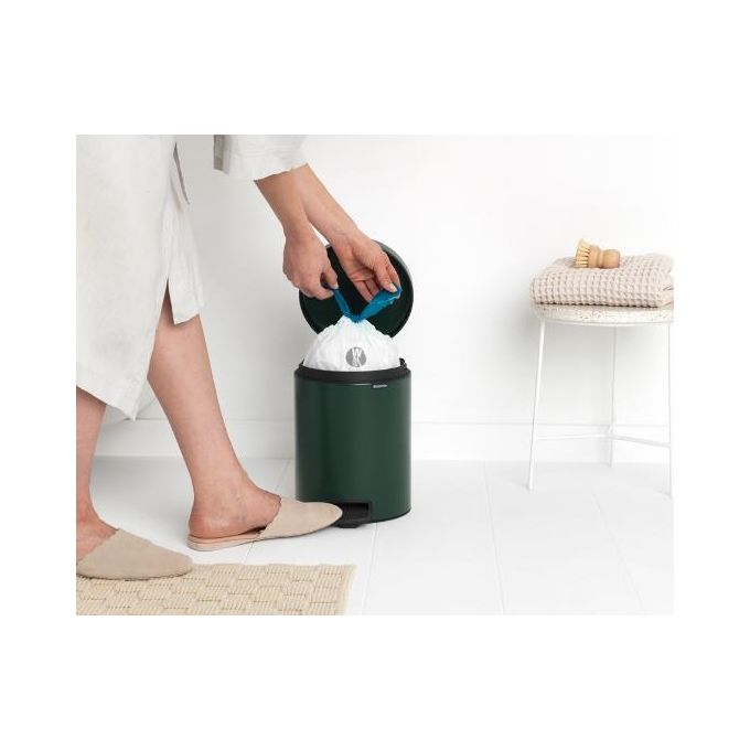 Brabantia Pedal Bin Newicon Pattumiera a Pedale 3 Litri Pine Green