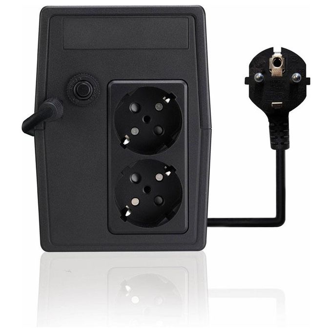 Tecnoware FGCERAPL602SCH ERA Plus UPS Gruppo di Continuita' 600VA 420W Line Interactive 2 Uscite Schuko Batteria 12V 7Ah