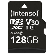 Intenso 3433491 Professional Scheda di Memoria microSDXC 128 GB UHS-I U3 V30 100 MB-s con Adattatore SD colore Nero