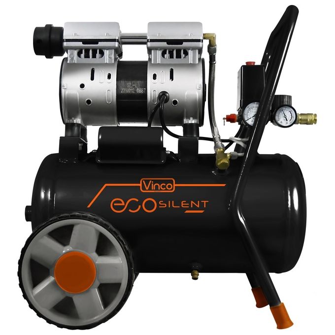 Vinco Compressore Lt.24 Silenziato 60700 per Fai da Te e Lavori in Giardino con Capacita' di 24 Litri