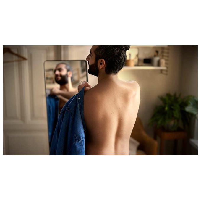 Philips BG5021-15 BODYGROOM Series 5000 Rifinitore corpo e inguine impermeabile 60 min autonomia uso bagnato e secco colore Nero Argento