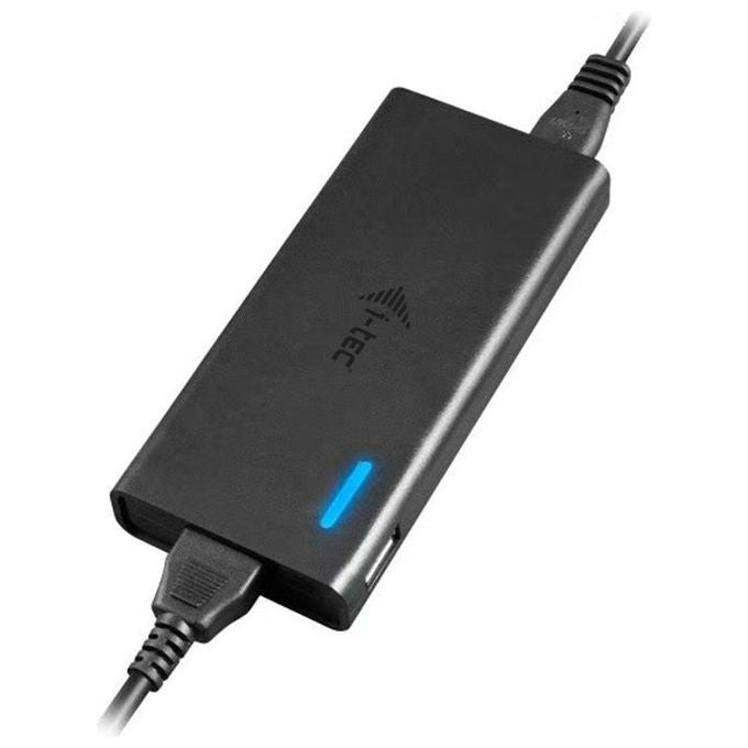 I-Tec CHARGER-C77W Alimentatore Usb-C Smart Charger 65W con Porta Usb-A 12W