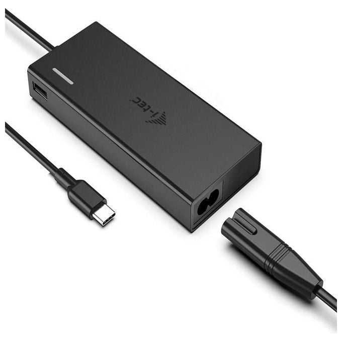 I-Tec CHARGER-C77W Alimentatore Usb-C Smart Charger 65W con Porta Usb-A 12W