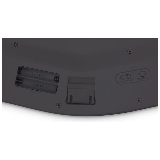 Kensington K75406IT Pro Fit Ergo Kit Tastiera e Mouse Wireless Ergonomico Layout Italiano 2.4 GHz Bluetooth colore Nero