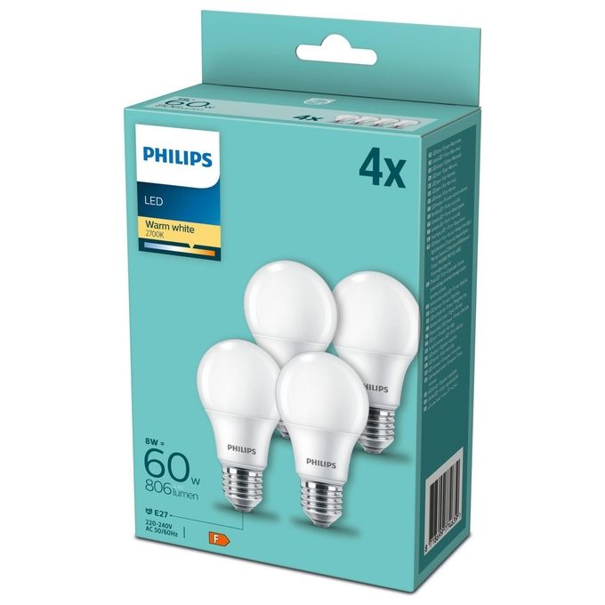 Philips Lampadina Led Special Pack 60W e27 4 Pezzi