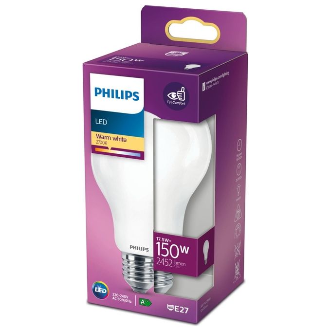 Philips Goccia Lampadina Led 150W e27 Luce Bianco Caldo