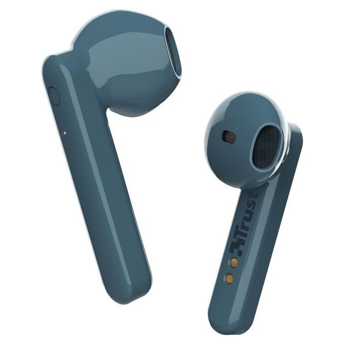 Trust Primo Auricolare True Wireless Stereo TWS In-Ear Musica e Chiamate Bluetooth Blu