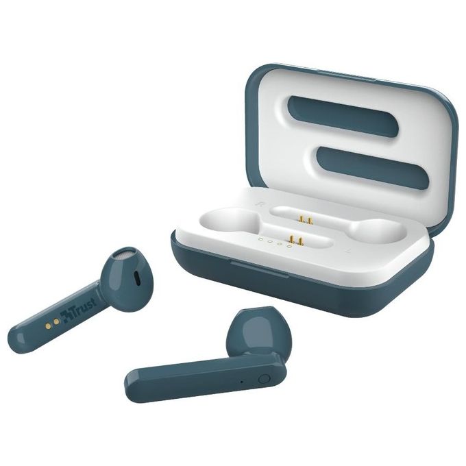 Trust Primo Auricolare True Wireless Stereo TWS In-Ear Musica e Chiamate Bluetooth Blu
