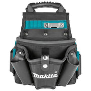 Makita E-15182 Borsa Portautensili per Trapano Ambidestro in Pelle e Poliestere con Supporto per Metro e Clip per Cintura colore Nero