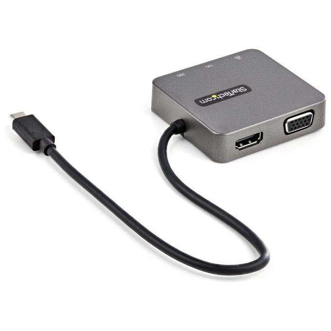 StarTech DKT31CHVL Adattatore Multiporta USB-C HDMI 4K VGA 1080p USB 3.2 Gen 2 10 Gbps Ethernet Gigabit colore Nero
