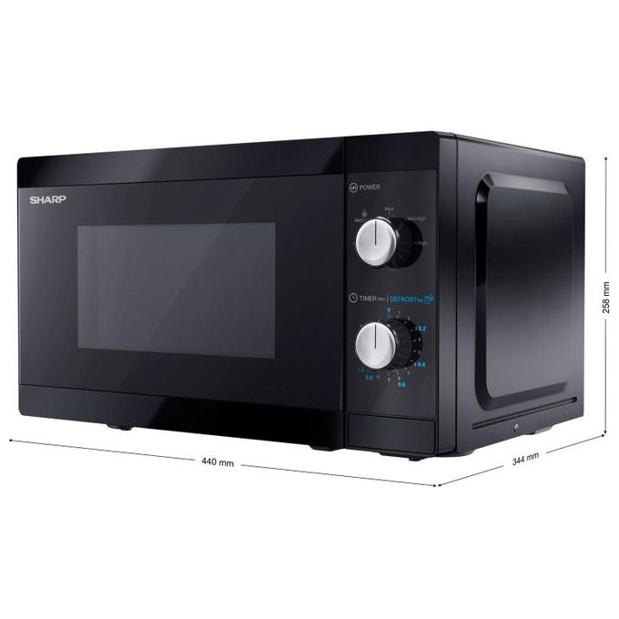 Sharp YC-MS01EB Forno a microonde Solo 20 L 800 W 5 livelli di potenza Scongelamento colore Nero