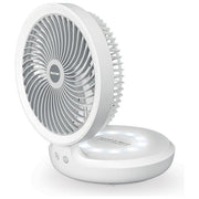 Macom 990 Enjoy and Relax Ventilatore da Tavolo Cordless Ricaricabile USB 19 cm 4 Velocita' Batteria 4000 mAh colore Bianco