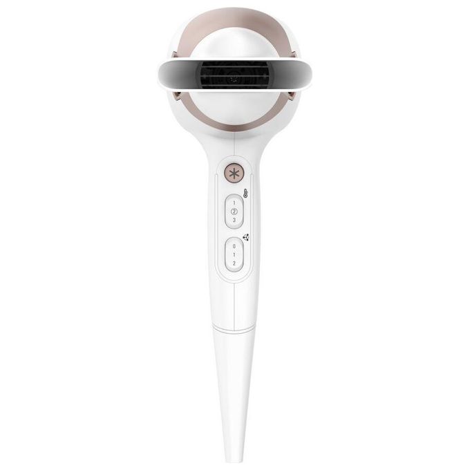 Rowenta CV5830 Studio Dry Glow Asciugacapelli con Booster Ionico Thermo Control 2100 W Bianco-Oro Rosa