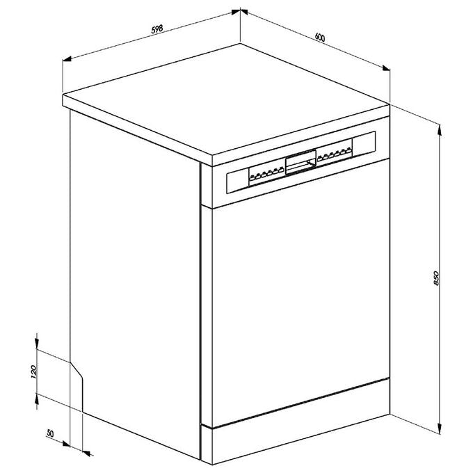 Smeg LVS292DN Lavastoviglie Libera Installazione 13 coperti Classe D 49 dB 5 programmi Inverter (85x60x60 cm) colore Nero
