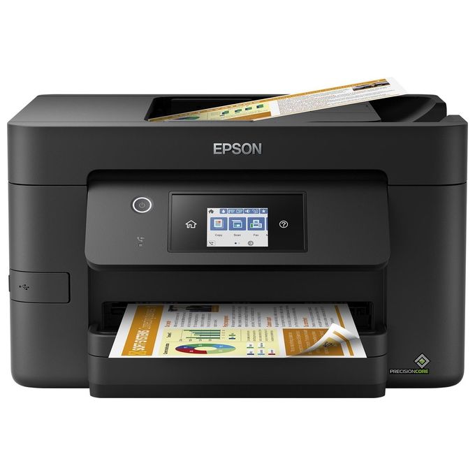 Epson C11CJ07403 WorkForce Pro WF-3820DWF Stampante Multifunzione Inkjet A4 Fronte Retro Fax Scansione Copia ADF 35 fogli 21 ppm Wi-Fi colore Nero