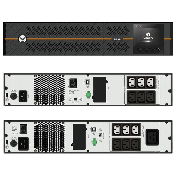 Vertiv EDGE-3000IRT2UXL Liebert Edge Gruppo di Continuita' UPS Line Interactive 3000 VA 2700W AVR Onda Sinusoidale 2U Rack Tower colore Nero