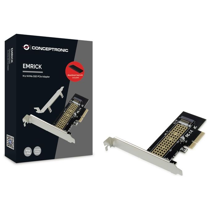 Conceptronic EMRICK05BS Scheda di Interfaccia e Adattatore M.2 Interno