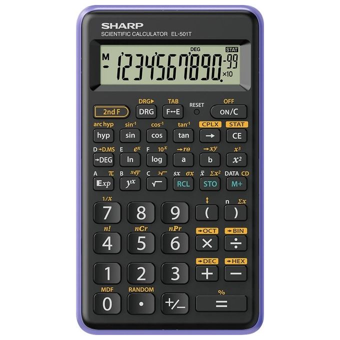 Sharp EL 501TB-VL Calcolatrice Scientifica Viola