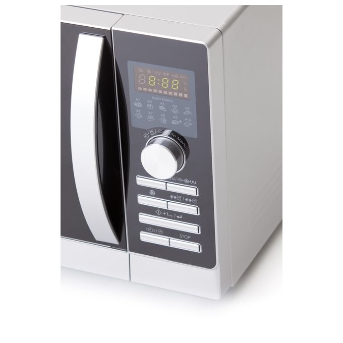 Sharp R843INW Forno a microonde combinato 25 L 900 W Grill 1100 W Convezione 2500 W 10 programmi automatici colore Argento