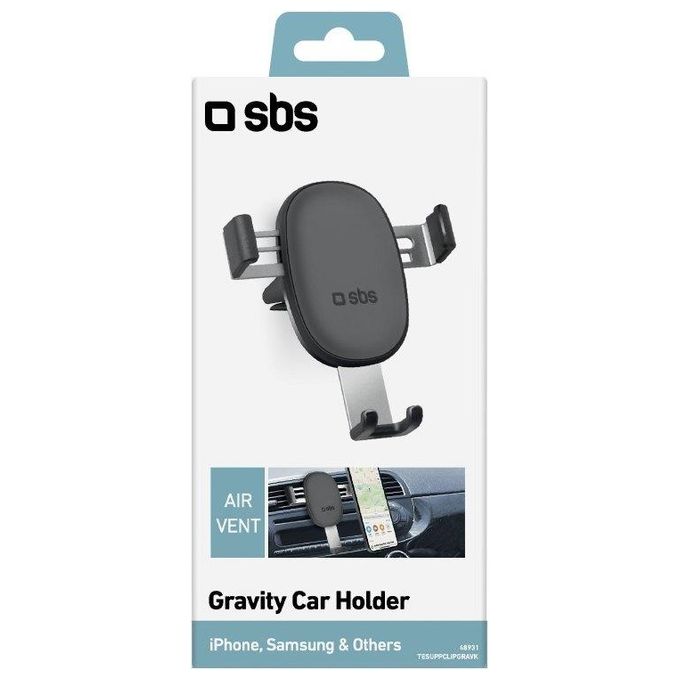 Sbs Supporto per Auto Gravity con Clip per Bocchetta d'Areazione