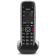Gigaset E720HX Cordless Aggiuntivo DECT GAP Senior Display 2.2'' Bluetooth Vivavoce Rubrica 200 Voci SMS SOS colore Nero
