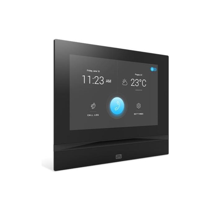 2N 91378601 Indoor View Videocitofono Display Touch 7'' 1024x600 px SIP 2.0 Ethernet colore Nero