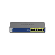 NETGEAR GS516PP Switch PoE Non Gestito 16 Porte Gigabit Ethernet 260 W Alimentazione PoE+ Montaggio Rack e Desktop colore Blu Grigio