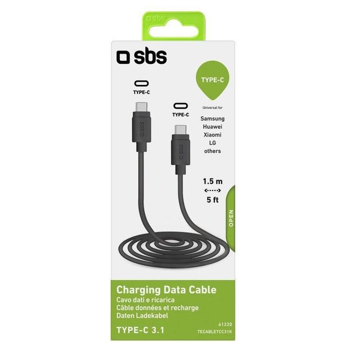 Sbs Cavo Dati e Ricarica Usb Type-C