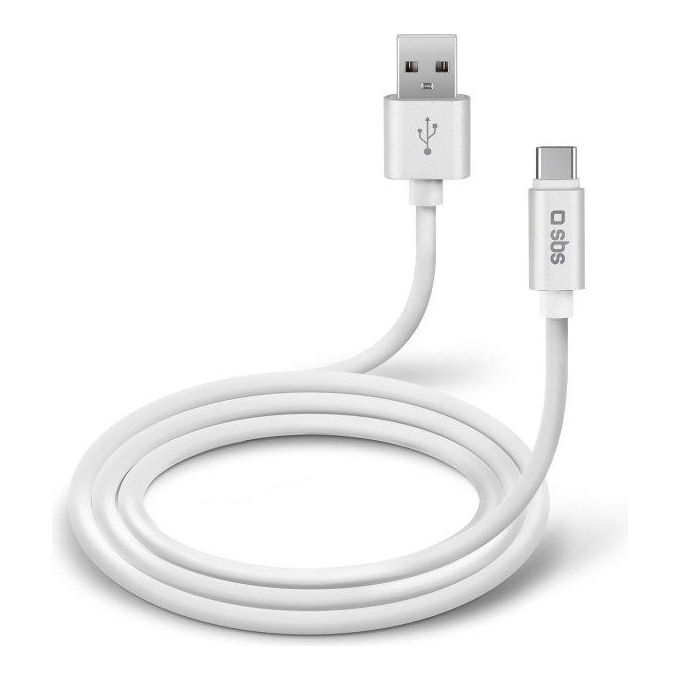 Sbs Cavo Dati e Ricarica Type C 1mt Bianco Collezione Polo