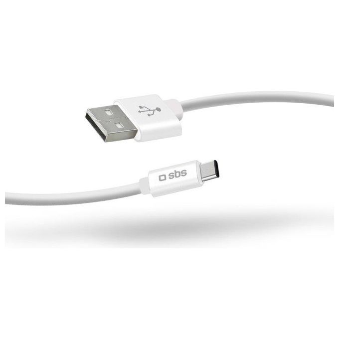 Sbs Cavo Dati e Ricarica Type C 1mt Bianco Collezione Polo