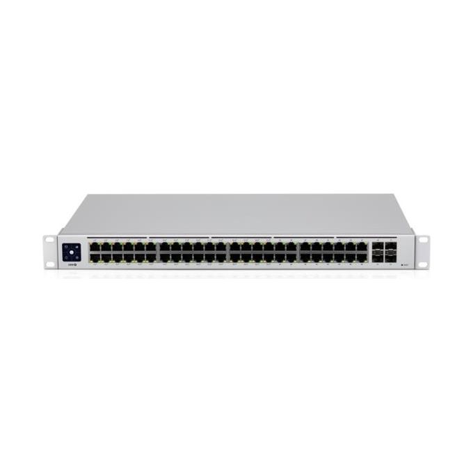 Ubiquiti USW-48-POE-EU UniFi Switch Gestito 48 Porte Gigabit 32 Porte PoE 195W 4 Porte SFP 1G L2 colore Argento