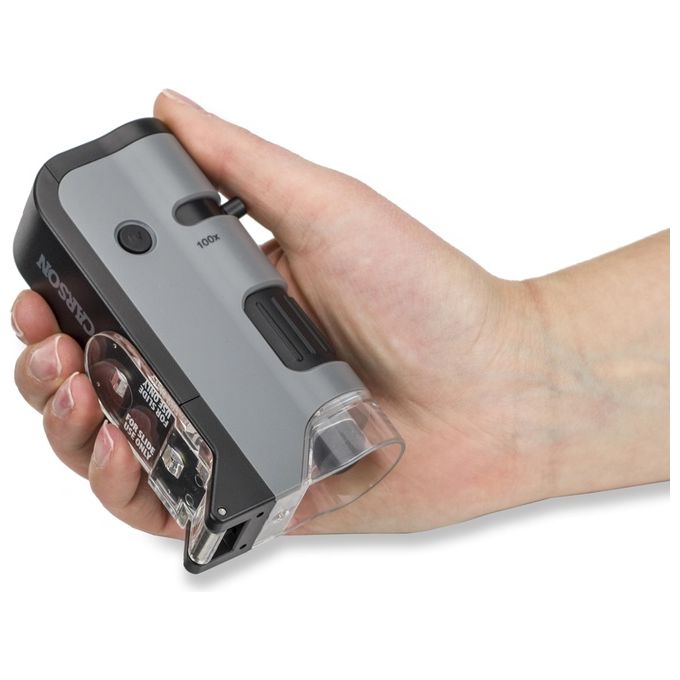 Carson MicroFlip 100x - 250x LED Pocket Microscopio Digitale