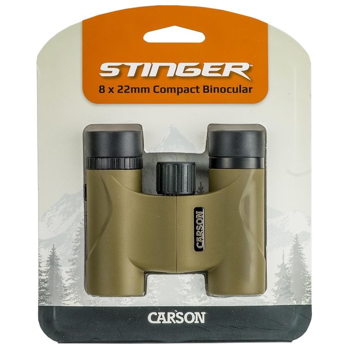 Carson Stinger Binocolo Compatto per Birdwatching 8x22