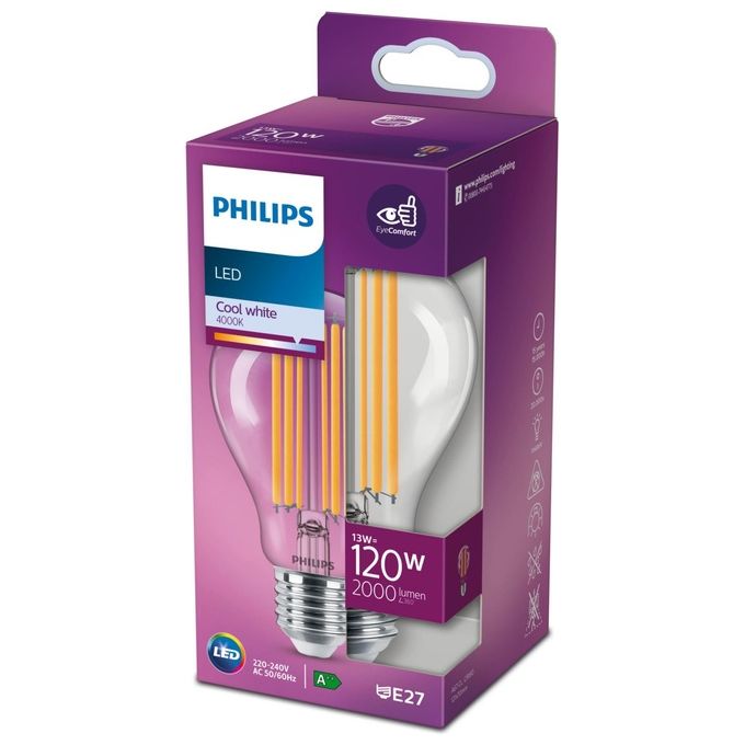 Philips Goccia Lampadina Led 120W e27 Luce Bianco Freddo