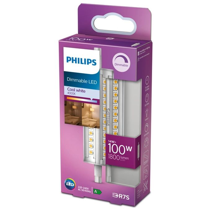 Philips Linear Faretto Led 100W R7S Luce Bianco Freddo Regolabile