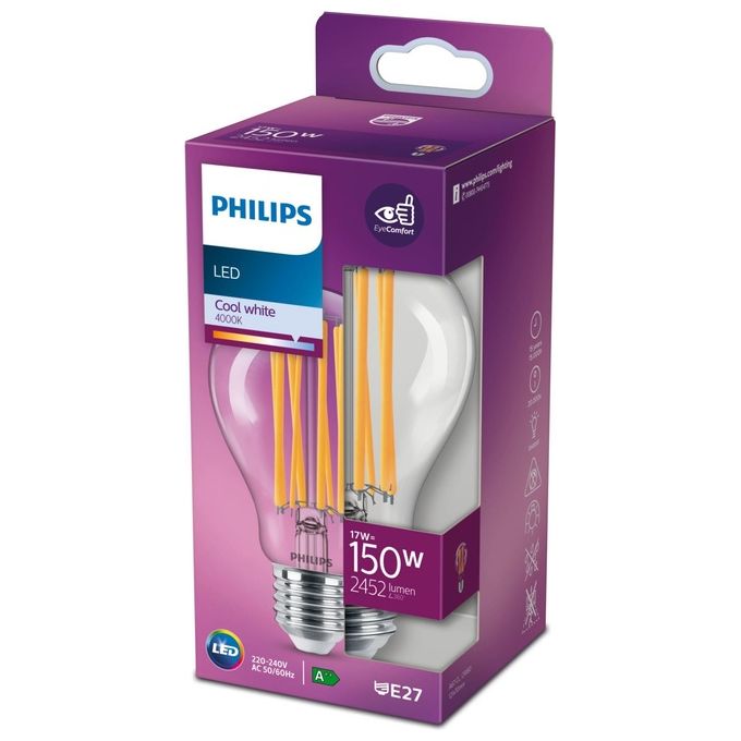 Philips Goccia Lampadina Led 150W e27 Luce Bianco Freddo