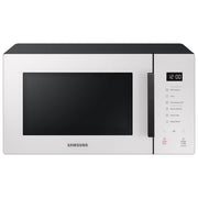 Samsung Grill Bespoke Cottura Sana MG23T5018GE Forno a Microonde con Grill 23 Litri Potenza 800W Sistema TDS Quick defrost Cottura a Vapore Home Dessert Vaporiera Bianco Porcellana-Nero