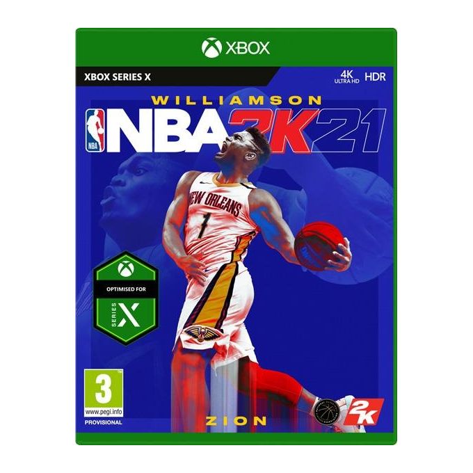 2K SWXX0001 NBA 2K21 Videogioco Sport per Xbox One X e Xbox Series X Lingua Italiano e Inglese colore Nero