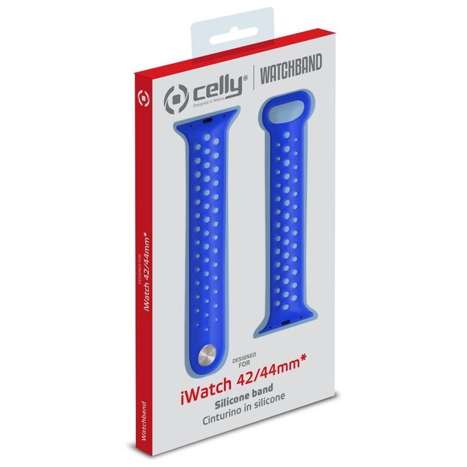 Celly Cinturino per Apple Watch 42-44mm Blu