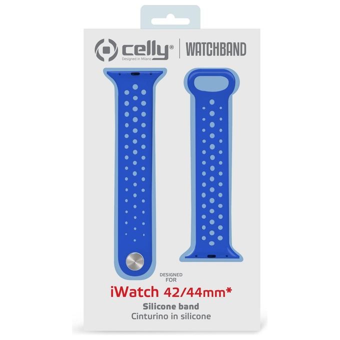 Celly Cinturino per Apple Watch 42-44mm Blu