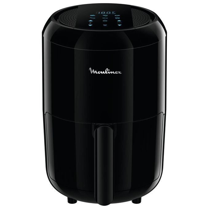 Moulinex EZ3018 Easy Fry Compact Precision Friggitrice ad Aria Elettrica Compatta senza Olio Capacita' 1,6 Litri 6 Funzioni Touch Screen Nero