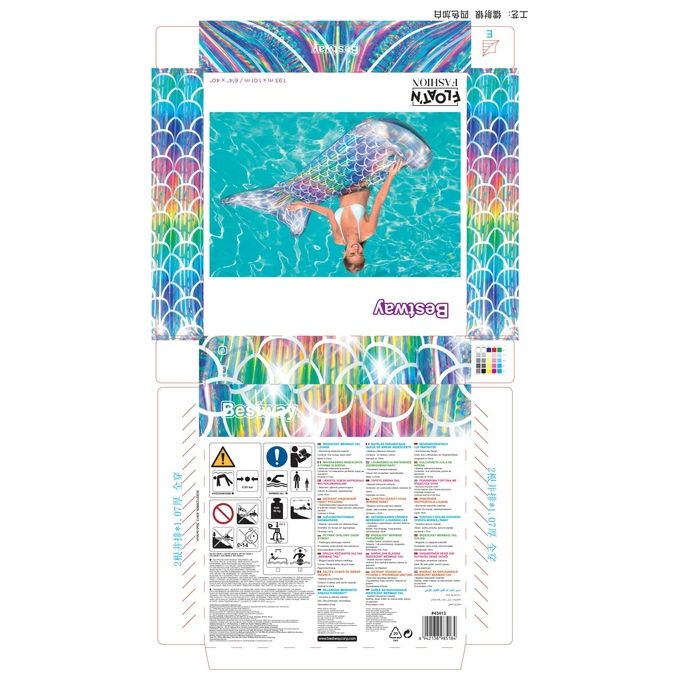 Bestway Materassino Gonfiabile Coda di Sirena