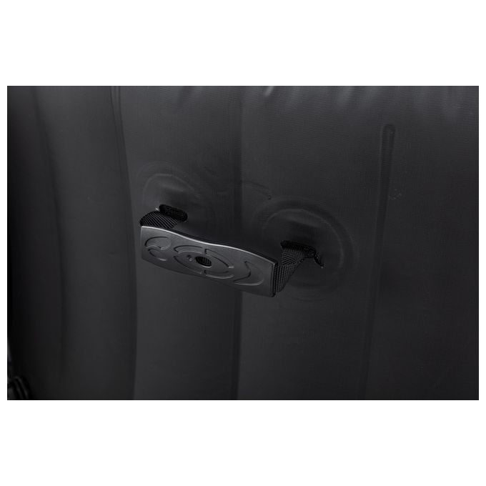 Bestway 60001 Lay-Z-Spa Miami AirJet Piscina Idromassaggio Gonfiabile 180x66 cm 4 Persone 40°C Freeze Shield colore Nero