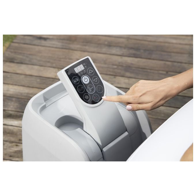 Bestway 60001 Lay-Z-Spa Miami AirJet Piscina Idromassaggio Gonfiabile 180x66 cm 4 Persone 40°C Freeze Shield colore Nero